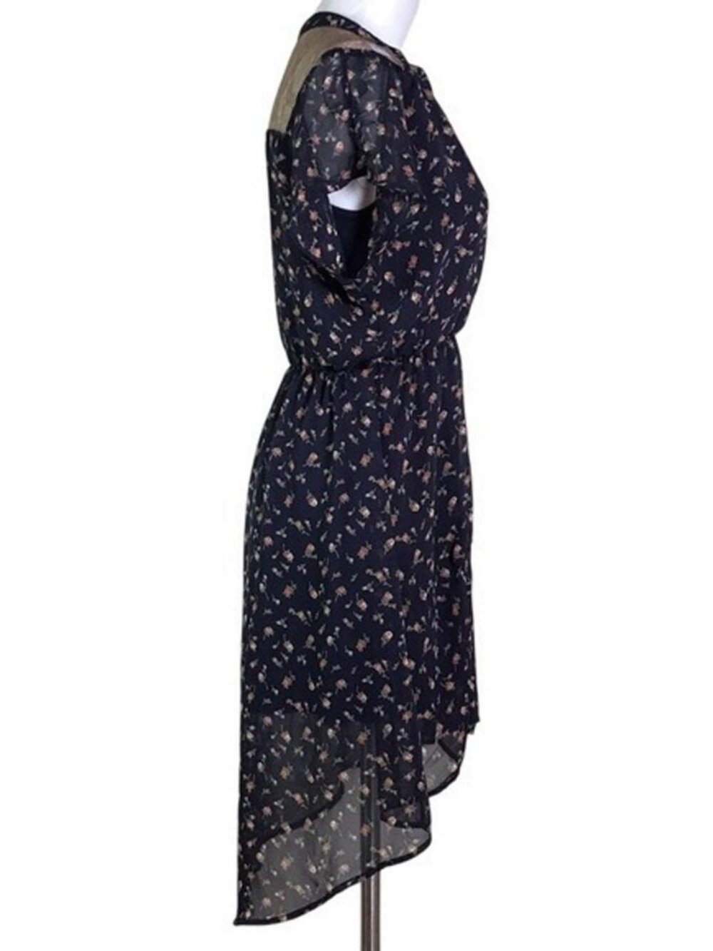 BLUE FLORAL SHORT SLEEVE